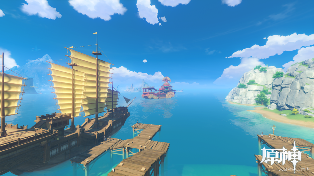 原神海上盛珠钿任上船方法