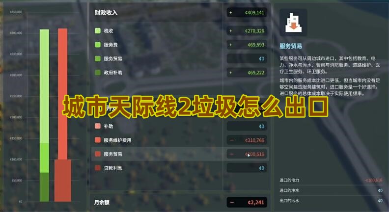 城市天际线2垃圾怎么出口